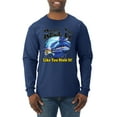 thumbnail image 1 of Reel It Like You Stole It Mens Long Sleeve Shirt, Navy, Medium, 1 of 3