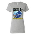 thumbnail image 1 of Reel It Like You Stole It Womens Graphic T-Shirt, Heather Grey, 3XL, 1 of 3