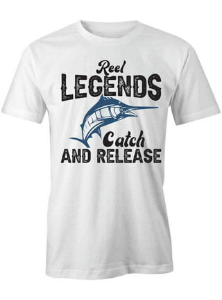 Reel Legends Shirt Mens Adult Extra Large Blue Fish Graphic Logo Casual  Outdoors