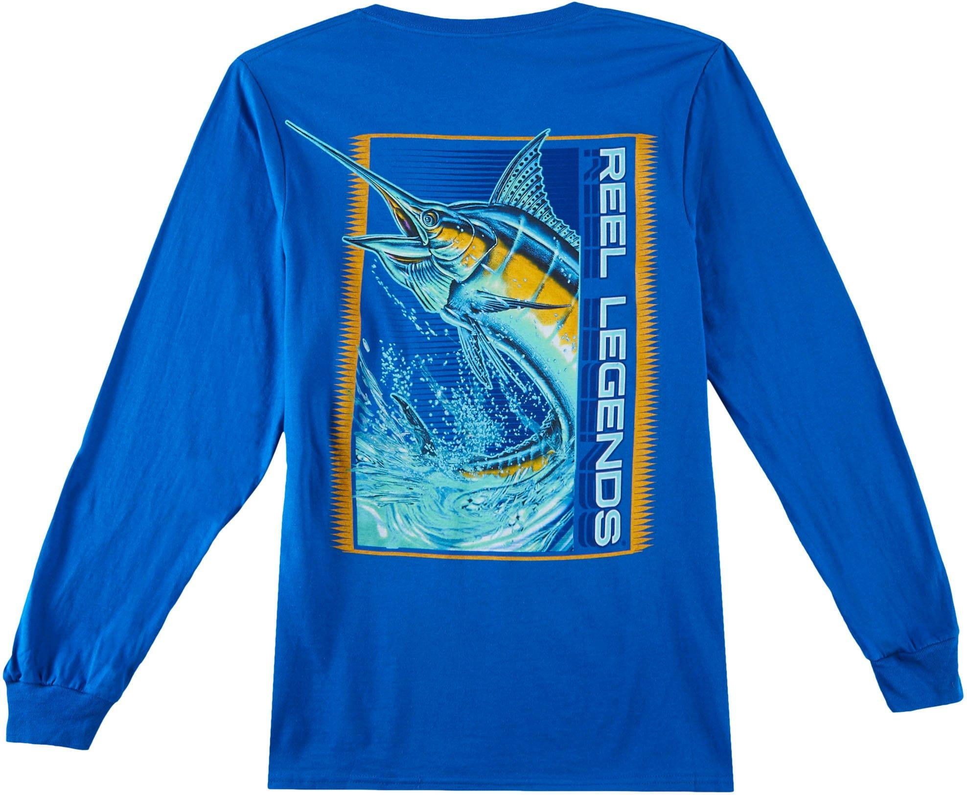 Reel Legends Mens Marlin Expedition Long Sleeve T-Shirt - Walmart.com