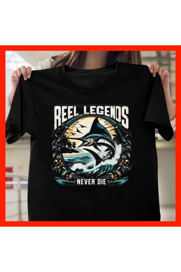 catch em all fishing merch reel legends never die Bundle knit collar Legends Never Die