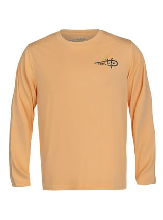 Reel Life Shirt Mens XXL Orange Long Sleeve Outdoor