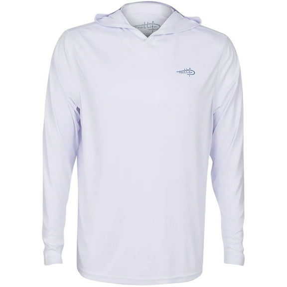 Reel Life Jax Beach USA Mahi UV Pullover Hoodie - Large - Brilliant White