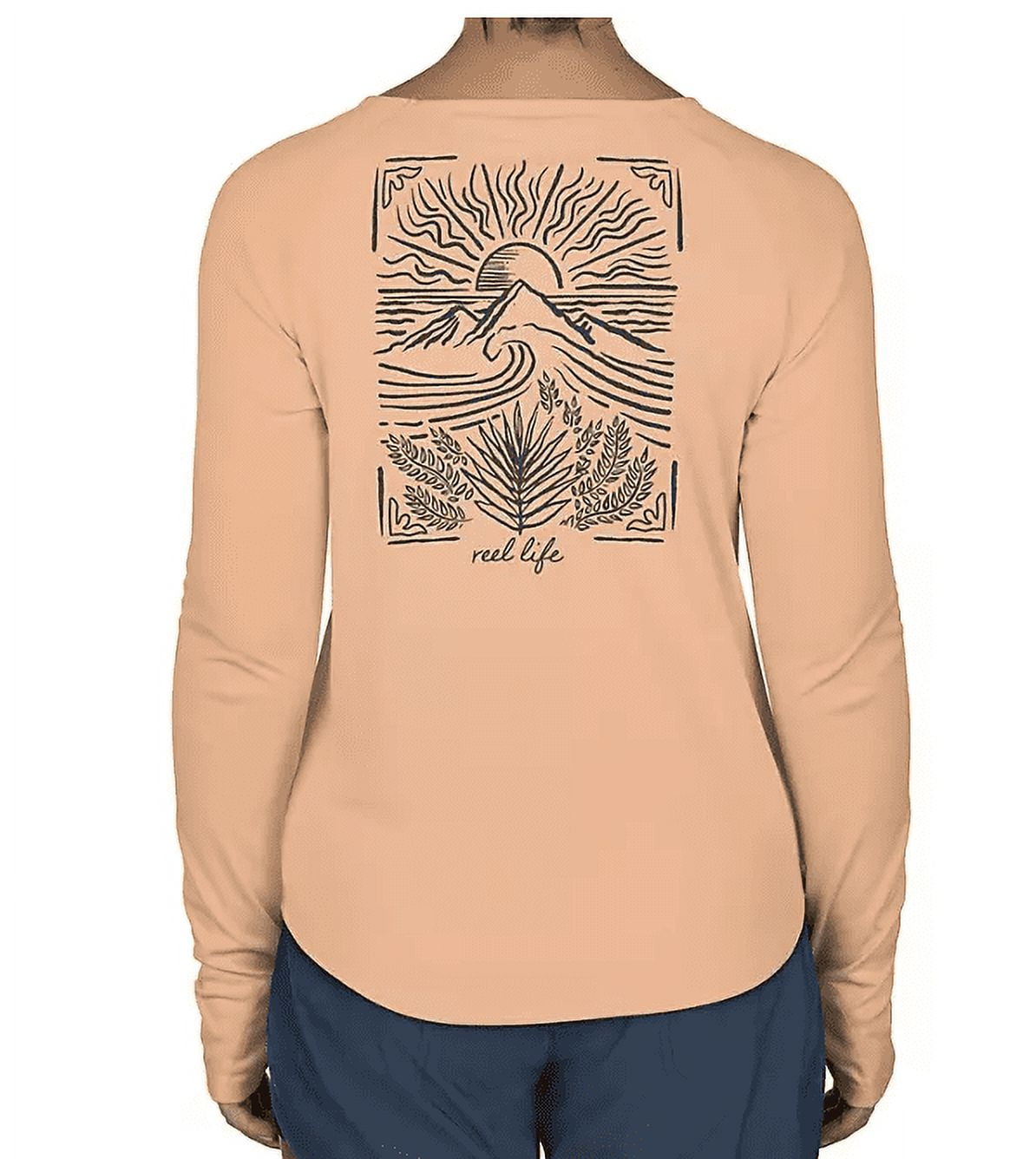 Povinné Povědomí porota reel life men's long sleeve uv tee jemný raketa končetin