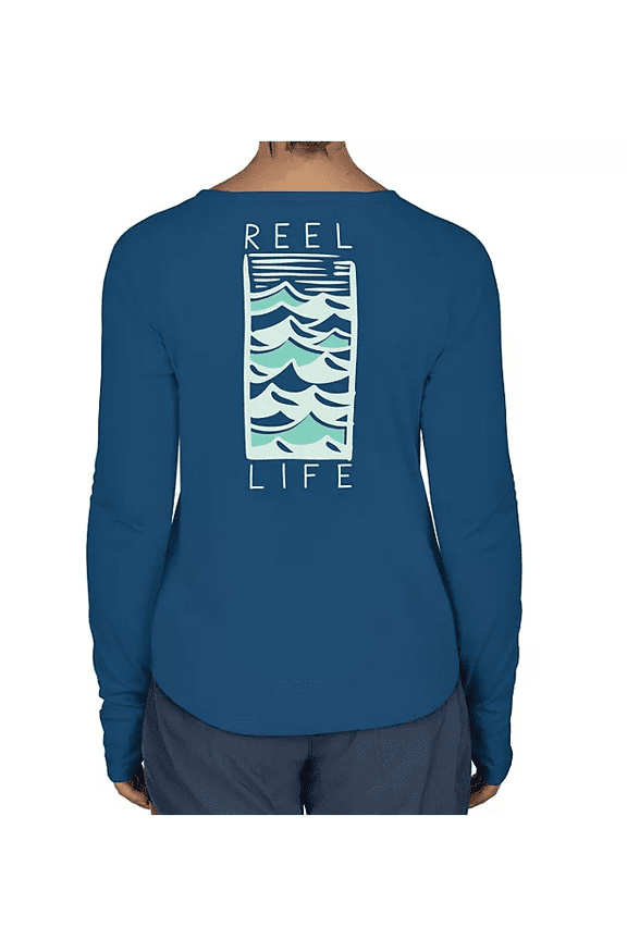 Ladies UV Long Sleeve Tee XXL Dark Blue