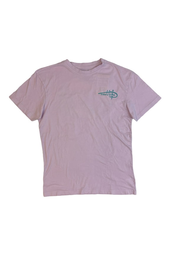 Men's Ocean Washed Short Sleeve Soft Pre-Shrunk Tee (Winsome Orchid, L)