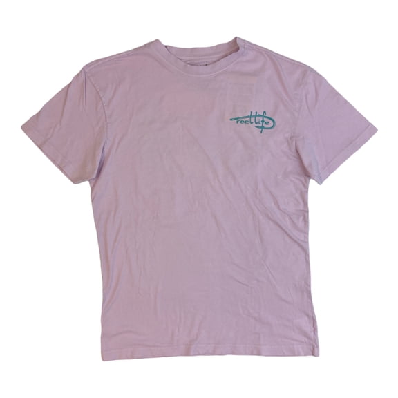 Reel Life Men's Ocean Washed Short Sleeve Soft Pre-Shrunk Tee (Winsome Orchid, M)