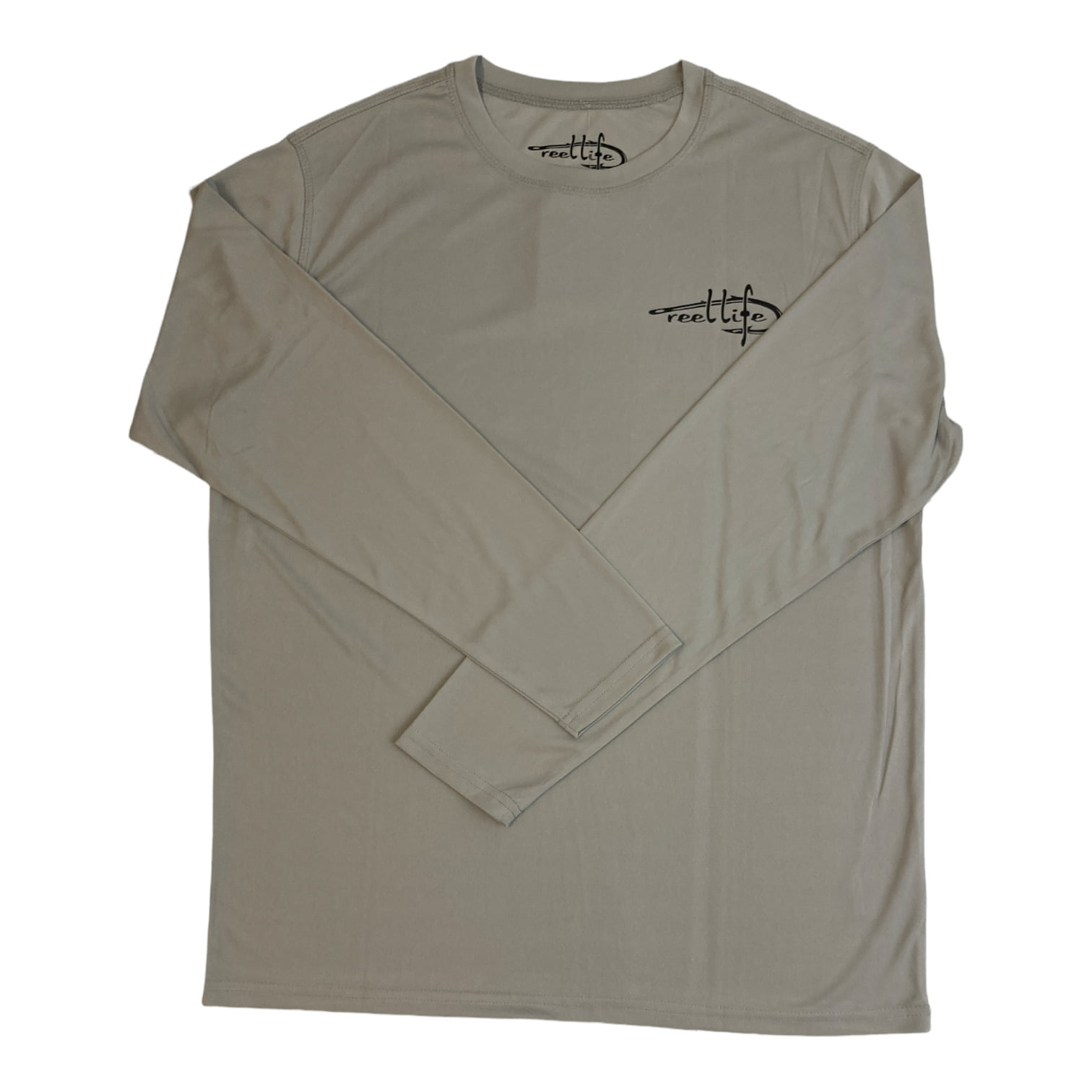 Reel Life Men's Sun Defender Lightweight Long Sleeve UV T-Shirt (Vapor  Blue, XXXL)
