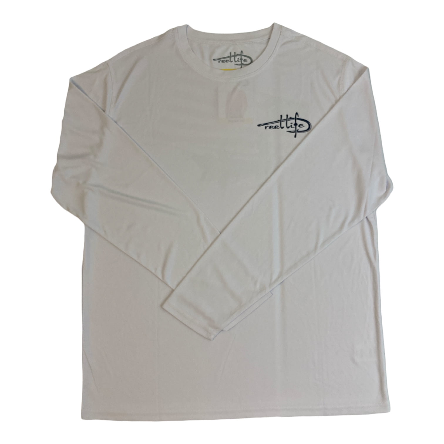 T-shirt UV Manches Longues Reel Life – Homme – Blanc – XL – Protection Solaire Pêche