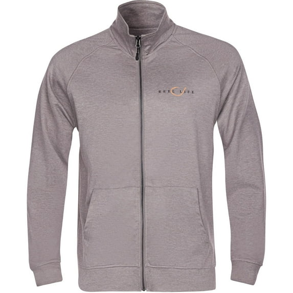 Reel Life Pompano Full Zip Jacket - Large - Silver Filigree