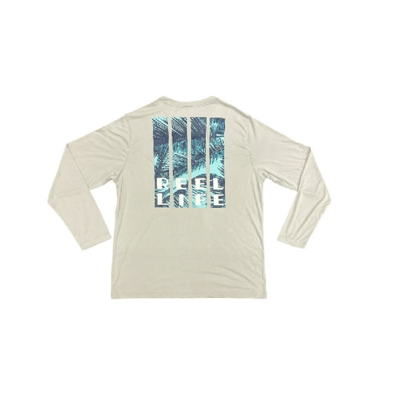 Reel Life Sun Ray Defender UPF 50 Lightweight Long Sleeve Fishing Boating Shirt (Vapor Blue, M)