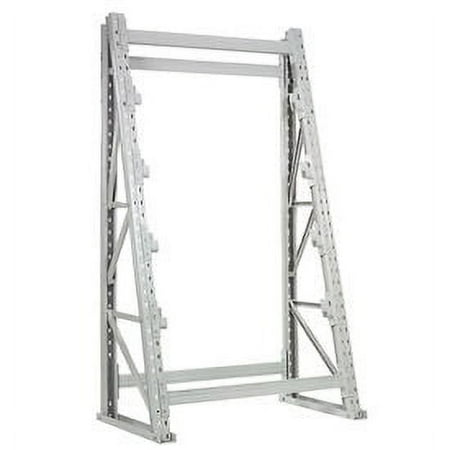 Reel Rack Starter Unit, Steel, Gray, 48"W x 24"D x 96"H