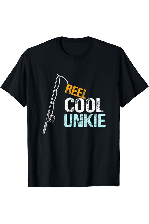 Reel Unkie Uncle From Niece Or Nephew T-Shirt BLACK Unisex S-5XL Hot Trending Shirt, Vintage Birthday Gift
