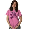 thumbnail image 1 of Reel Women Fish Cute Girly Fishing Women's Graphic T Shirt Tees Brisco Brands L, 1 of 6