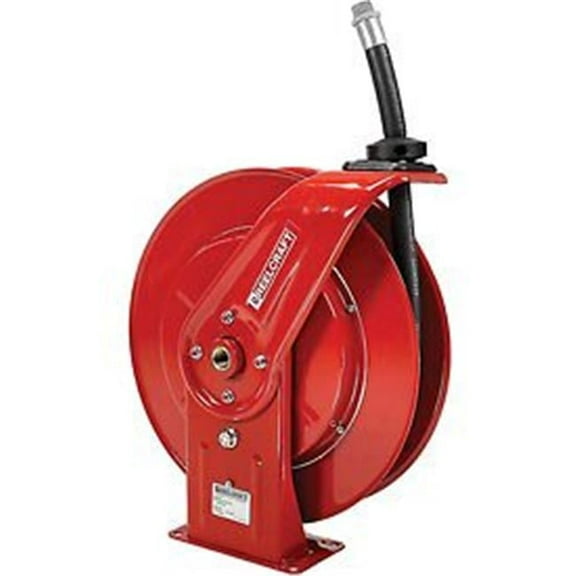Reelcraft 0.25 in. x 25 ft. 250 PSI Retractable Fuel Delivery Hose Reel with Hose