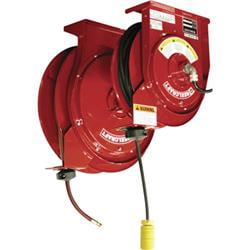Reelcraft 282644 Power Hose Reel Combo Pack with 0. 375 x 50 ft. PVC Hose &  45 ft. Outlet Power Cord, Max. 300 PSI 