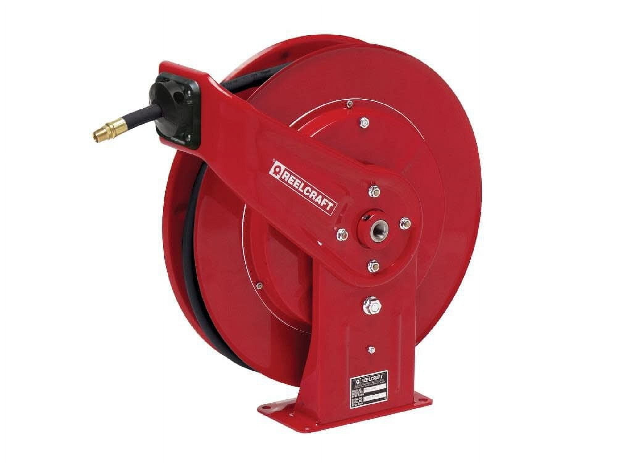Reelcraft Spring Retractable Hose Reel - 1/4 In. X 50 Ft. 5000 Psi With Hose