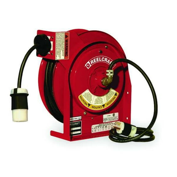 Reelcraft Retractable Cord Reel with 45 ft. Cord 1-Outlet 12/3 L 4545 123 3ASB