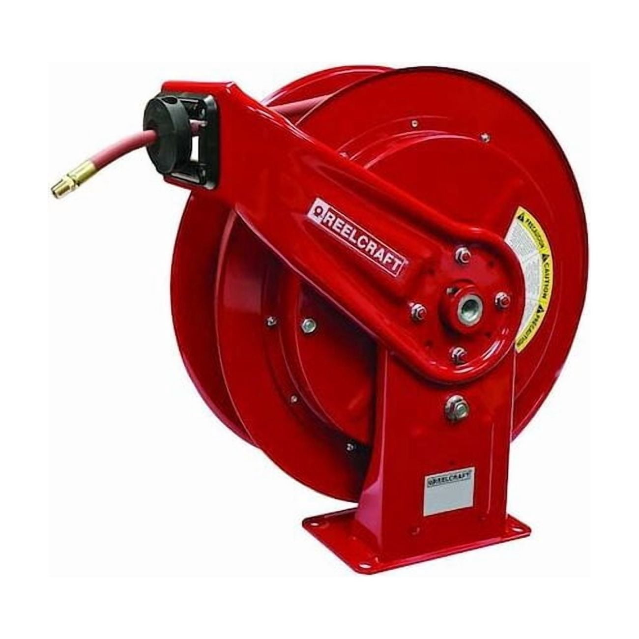 Spring Return Hose Reel, 3/8 in Hose Diameter, 50 ft Length, 300 psi Max. Pressure, Red