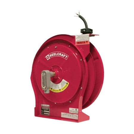 Reelcraft-L 5550 123 X Series L5500 50 Ft. Spring Retractable Flying Lead Cord Reel, Steel