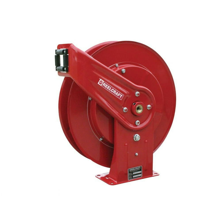 Reelcraft PW7600 OHP 0.37 in. x 50 ft. Pressure Wash Spring Retractable  Hose Reel 