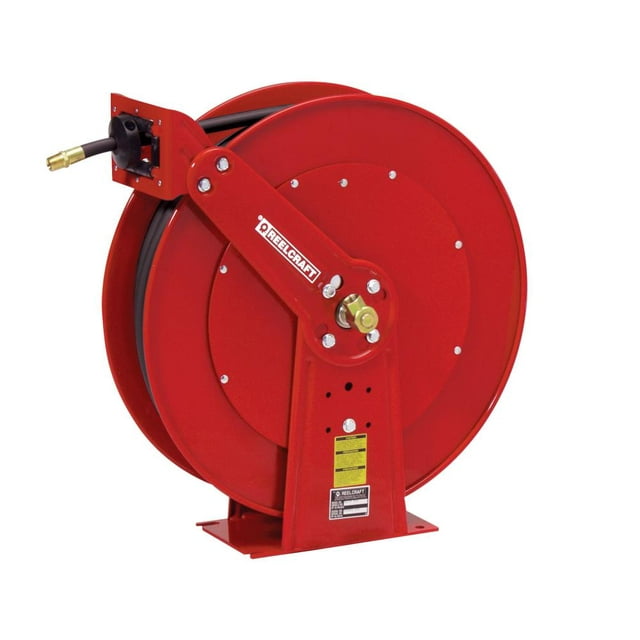 Reelcraft-PW81000 OHP 3/8 In. x 100 Ft. Spring Retractable Pressure Wash Hose Reel Without Hose, Steel