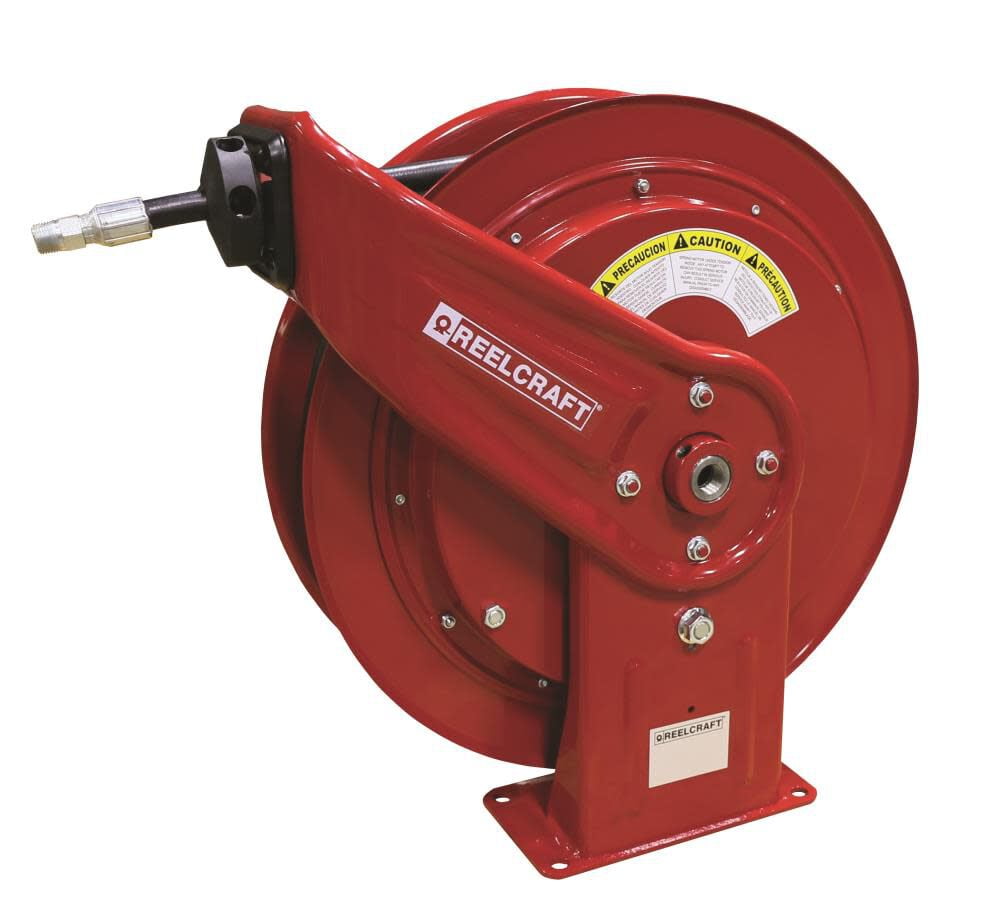 Reelcraft Spring Return Hose Reel,1/4" MNPT,75 ft HD74075 OHP