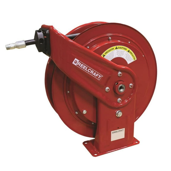 Reelcraft Spring Return Hose Reel,1/4" MNPT,75 ft HD74075 OHP