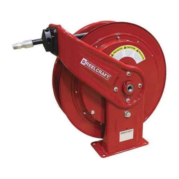 Reelcraft Spring Return Hose Reel,1/4" MNPT,75 ft HD76075 OHP