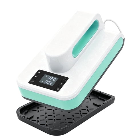 Reelexia Portable Heat Press Machine, for DIY T-Shirts and Bags, with Smart Auto Shut-Off - Green, 7.5" x 4.75"