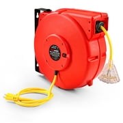 Reelworks 80 ft. Retractable Extension Cord Reel