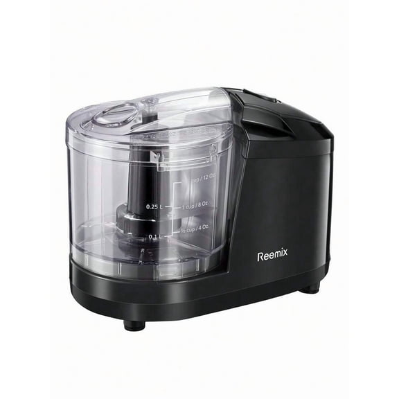 Reemix 1.5-Cup One-Touch Electric Food Chopper, 100W Mini Food Processor Meat Grinder, Mix, Chop, Mince And Blend Vegetables, Fruits, Nuts, Meats, Stainless Steel Blade