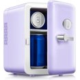 thumbnail image 1 of Reemix Mini Fridge With Handle, Small Fridge Rapid Cooling 4 Liter/6 Cans Skincare Fridge, Cooler And Warmer Refrigerators For Bedroom, Cosmetics, Office And Car, Pink, 1 of 2