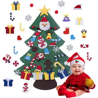 2pcs 28cm Tree Model White Christmas Tree Kids DIY Craft Material Ornament  Christmas Layout Decorative Props for Child Kids 