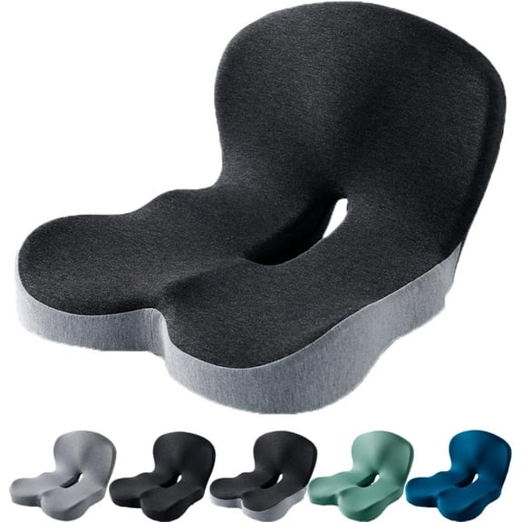 Reenly Back and Seat Cushion, Reenly Car Seat Cushion, Soothe+Seats Cushions, Welnax Lumbocare Pro, Welnax Lumbocare Pro Cushions. Memory Foam Slow Rebound Inner Core (Dark Gray and Light Gray)