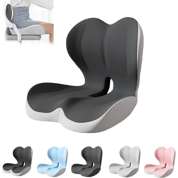 Reenly Memory Seat & Back Set—Soothe+ contours, anti-slip, all-day comfort