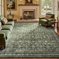 thumbnail image 1 of Reepow 8x10 Area Rugs for Living Room Washable Large Boho Green Carpet Vintage Floral Low Pile Indoor Soft Rugs for Bedroom Dining Room Home Office, 1 of 10