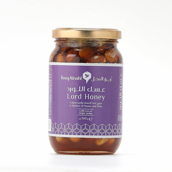 Reeq AlNahl Premium Natural Honey with Nuts – 500g | Pure, Fresh