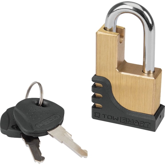 Reese 7006600 Trailer Hitch Coupler Lock Brass with Flat Key Shape