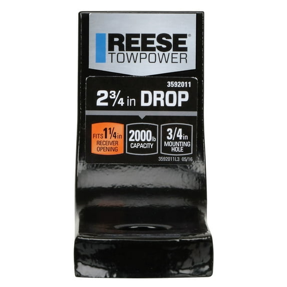 Reese 7092330 Tactical™ Trailer Hitch Lock, Fits 2 Inch & 2-1/2 Inch Square Receivers, 5/8 Inch Pin Diameter, Dogbone Style, Pewter