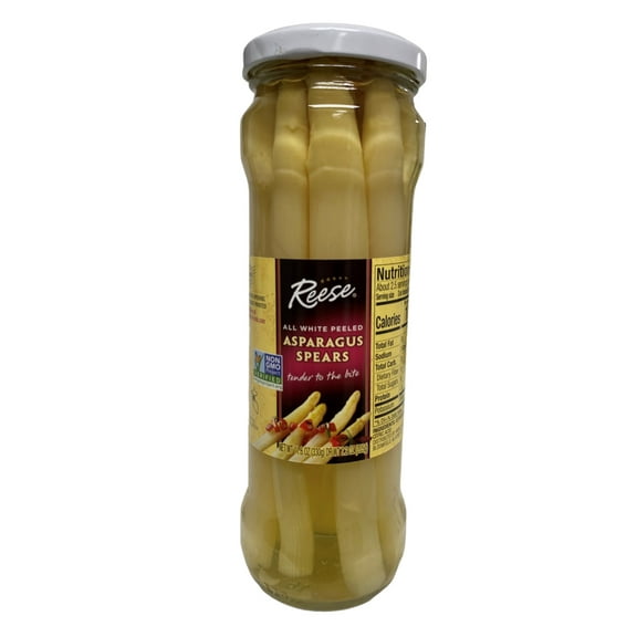 Reese All White in Glass Asparagus Spears, 11.6 Ounce