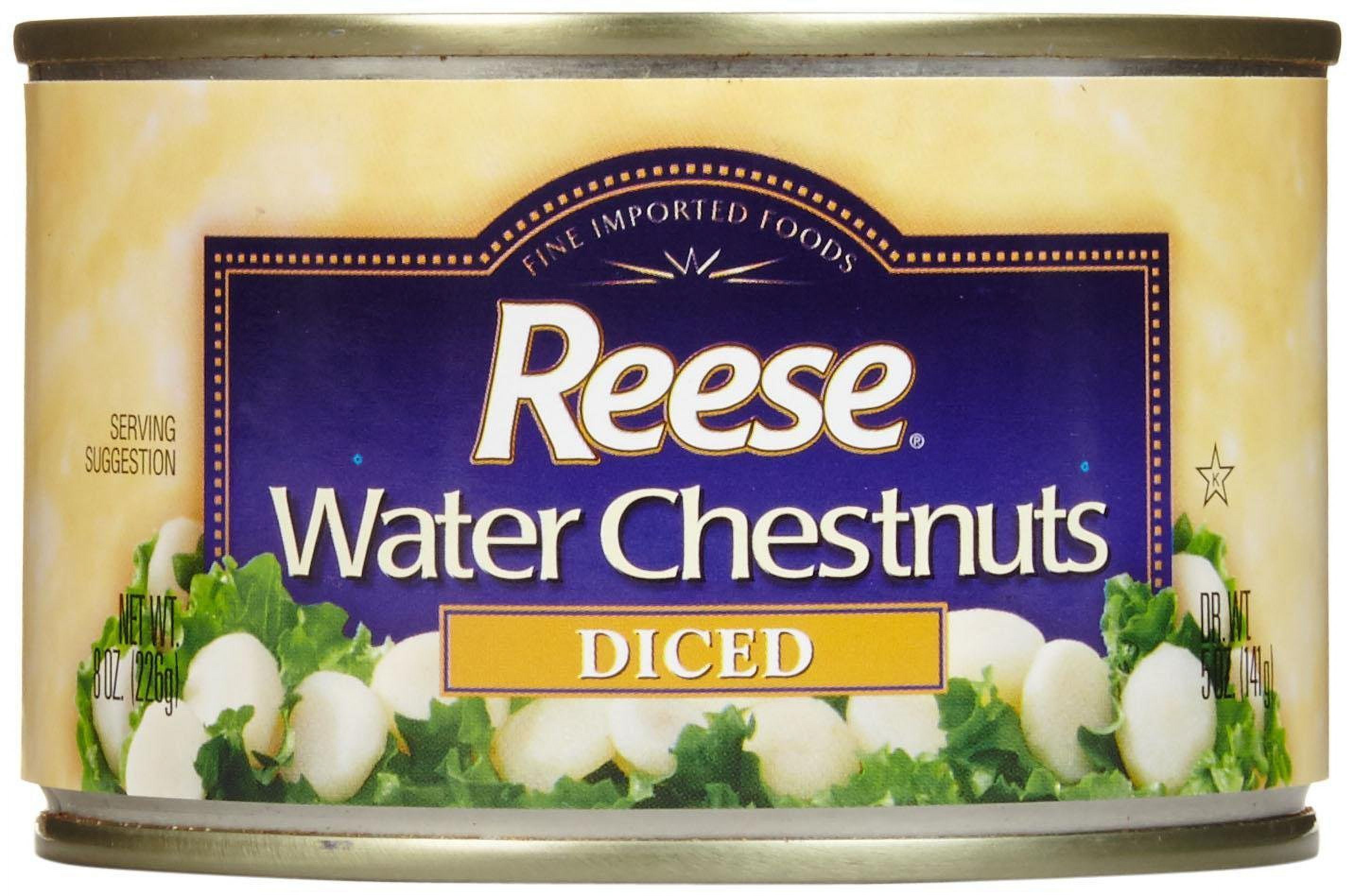 Reese Diced Water Chestnuts 8 Ounces