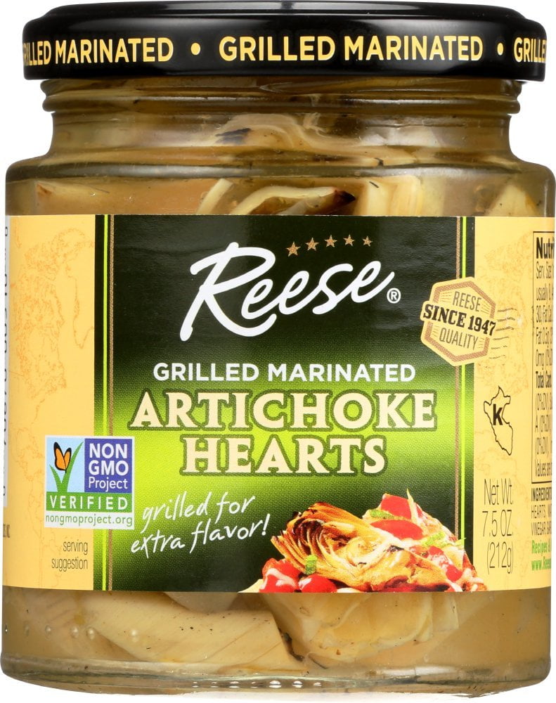 Reese Grilled Marinated Artichoke Hearts, 12-Pack, 7.5-Ounces