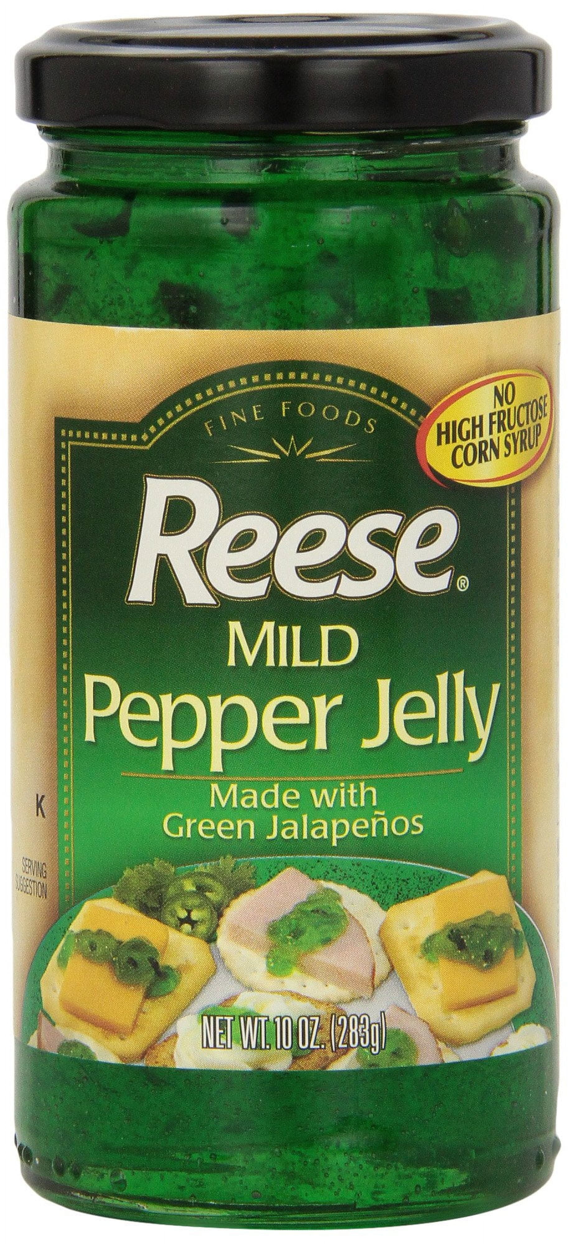 Reese Jelly, Mild Jalapeno, Jar, 10 Ounce (Pack of 12)