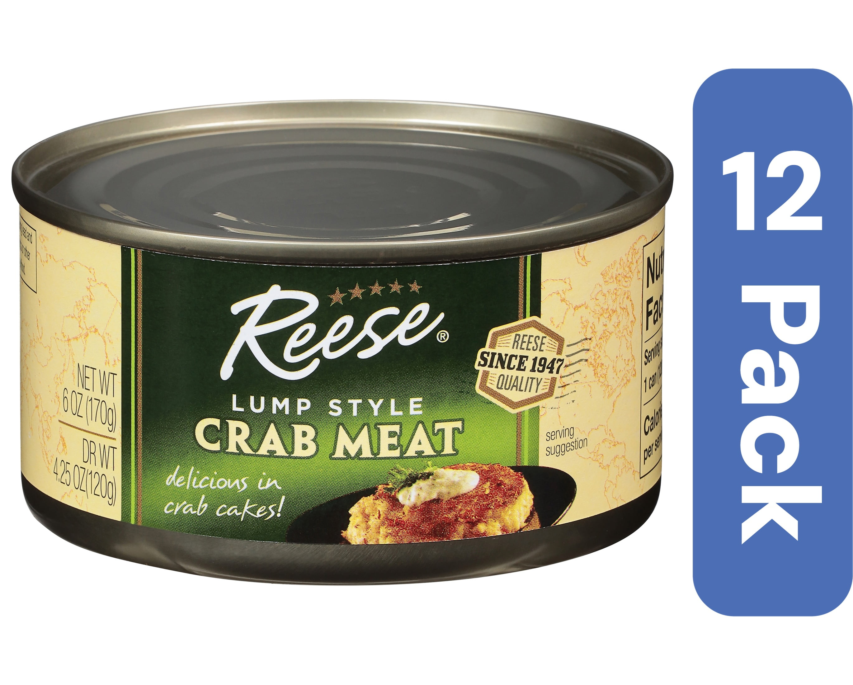 Reese Lump Style Crabmeat 6 oz (Pack Of 12)
