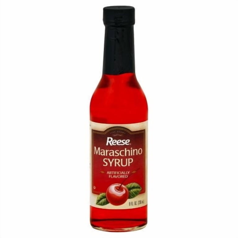 Reese Maraschino Flavored Syrup, 8 Fl Oz, Pack of 1, Perfect for