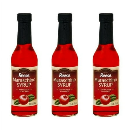 Reese Maraschino Syrup 8 Oz (Pack Of 3)