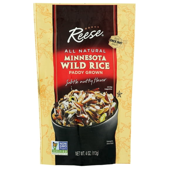 Reese  Minnesota Wild Paddy Grown Subtle Nutty Flavor Rice  4 Ounce (Pack Of 12)