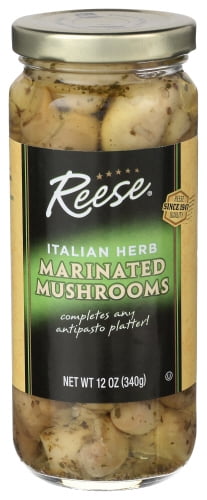 Reese Mushroom Herb Italian Marinated 12 oz (Pack of 6)