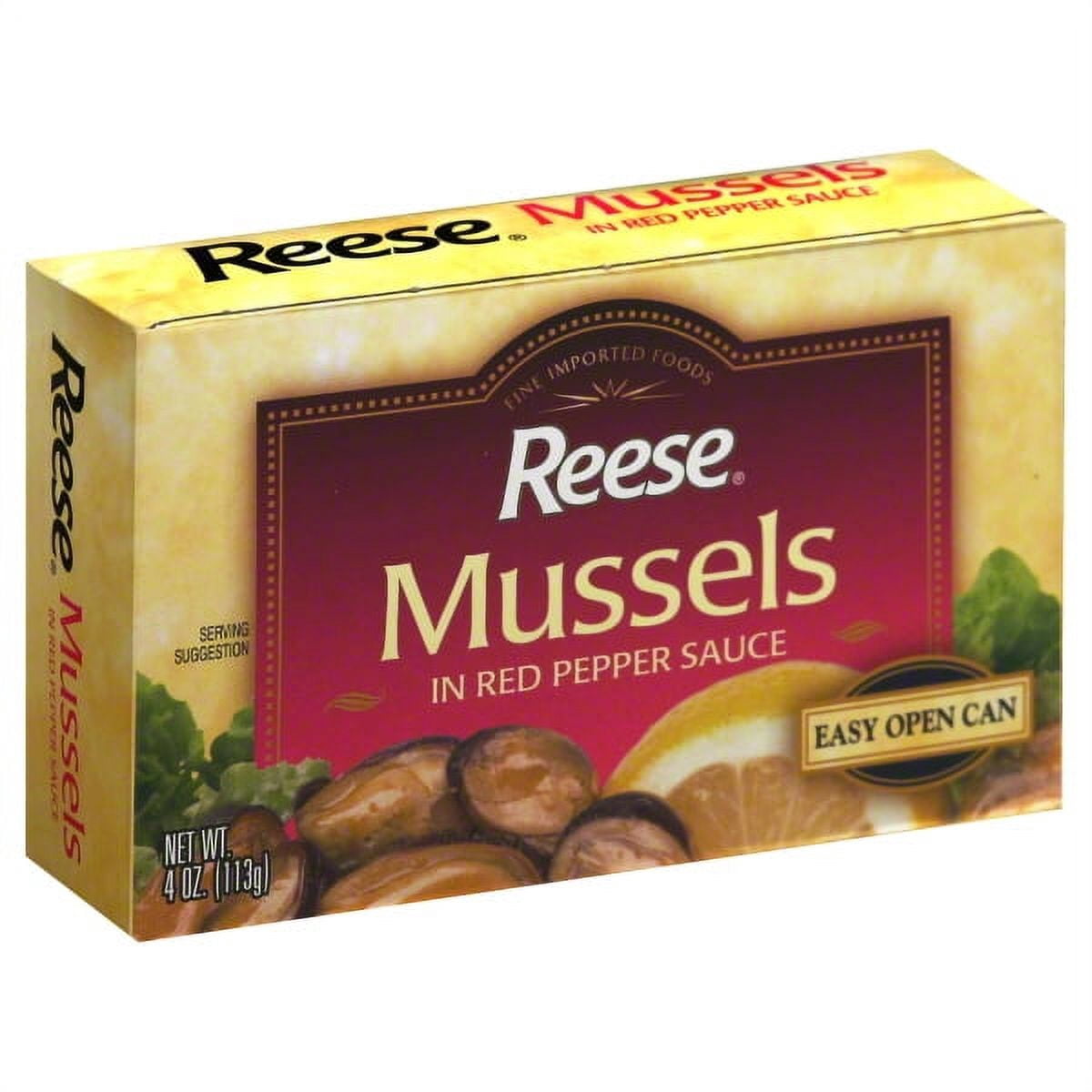 Reese Mussels in Red Pepper Sauce, 4 oz